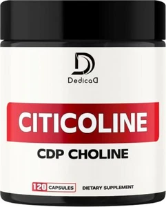 Pure Citicoline CDP Choline Supplements, 300Mg Support,120 Capsules for 4 Months - Picture 1 of 7