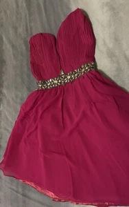 Little mistress London cherry jewel waist mini Cocktail dress Size 10 UK - Picture 1 of 14