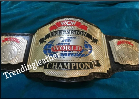 WCW World Television Wrestling Championship Belt 4mm Zinc Plates Cover