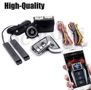 Car Ignition Switch Engine Start Push Button Keyless Entry Remote Starter Kit - Picture 1 of 6