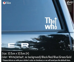 The WHO Stickers Reflective Car Decals Stickers Rock Band Best Gifts ZAA - Picture 1 of 1