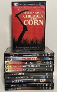 STEPHEN KING FILM MOVIE/TV DVD LOT Langoliers Mist Misery The Stand Green Mile + - Imagen 1 de 2