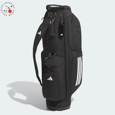 Adidas Golf Three Stripes Cordura Cart Bag 8.5 x 47" 4-way 2025 Model Men Black  - Image 1 of 4