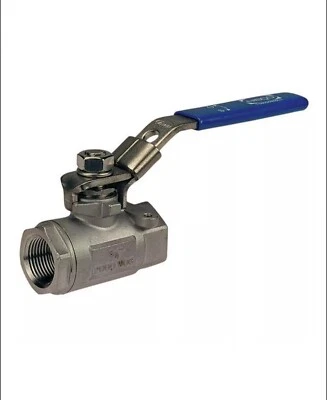 NIBCO T-580-S6-R-66-LL 3/4 In. CF8M SS Conventional Port NPT 2000# Ball Valve - Image 1 of 2