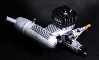 SH GF6 6cc Side Exhaust RC Remote Control Airplane Gasoline 2-Stroke Gas Engine - Image 1 of 3
