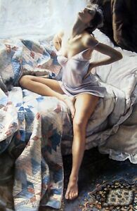 Steve Hanks, "Inspiration", poster, Image 36"h x 23", overall 29"h x 24"w