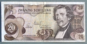 ZWANZIG SCHILLING, OESTERREICH NATIONALBANK, banconota, Austria, 20 scellini - Picture 1 of 2