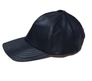 awanstar Unisex EchtLeder Baseballmütze Leather Baseball cap,Biker Cap,Kappe - Picture 1 of 4
