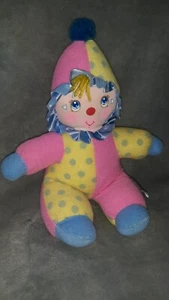 1988 Amtoy Crib Pals Baby Toy Plush clown vintage vtg cute colorful - Picture 1 of 6