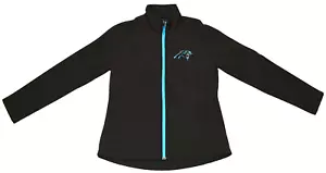 Official NFL Team Apparel Carolina Panthers Full Zip Coat Jacket Women's Medium - Picture 1 of 17