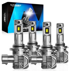 NOVSIGHT 9005 9006 LED Headlight Bulbs 6500K High/Low Beam Super Bright White 4x - Picture 1 of 10