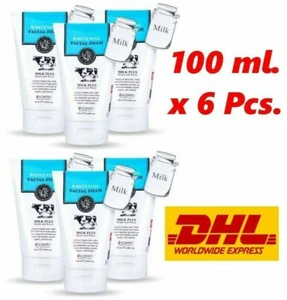 SCENTIO Milk Plus Beauty Buffet Whitening Facial Foam Q10 Cleanser 100 ml Pack 6 - Picture 1 of 11