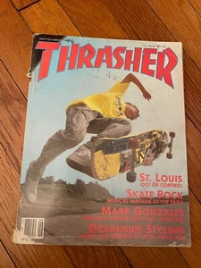 THRASHER SKATEBOARD MAGAZINE September 1986 Mark Gonzales Micke Alba 9/86 sep - Picture 1 of 3