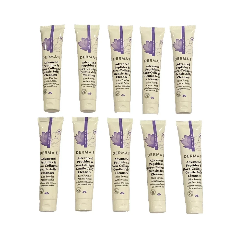 Lote de 10 péptidos avanzados y limpiador de gelatina suave de flora-colágeno de 1,5 oz Foto 1 de 1