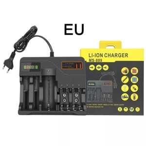 LCD Smart Battery Charger For AAA AA 9V Ni-MH Ni-CD Rechargeable Batteries - Picture 1 of 17
