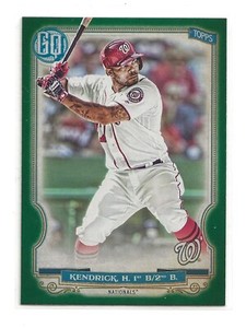 HOWIE KENDRICK 2020 Topps Gypsy Queen Green Parallel Washington Nationals (#13)