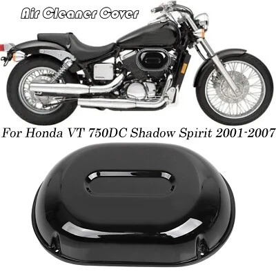 Motorcycle Air Cleaner Intake Filter Cover For Honda Shadow Spirit VT750DC 01-07 Foto 1 de 4