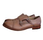 Warfield & Grand Double Monk Strap Leather Dress Shoe Reed 70932 Men's Size 8.5