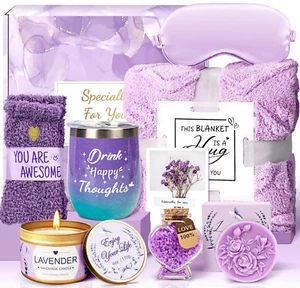 Birthday Gifts for Women,Self Care Get Well Gifts,Relaxing Spa Gift Basket Set w - Picture 1 of 7
