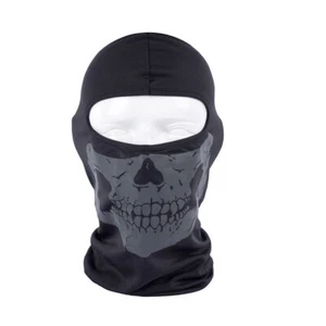 Balaclava Ghost Printed Tactical Skull Full Face Mask UV Protection Ski Sun Hood - Picture 1 of 67