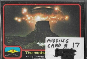 Lote de 40 pegatinas de tarjetas coleccionables Encuentros cercanos del tercer tipo faltan 17 - Imagen 1 de 1