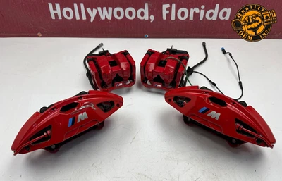 2020-24 BMW 330 430 M340 M440 FRONT & REAR BRAKE CALIPER SET OF 4 RED OEM 47 kmi - Image 1 of 4