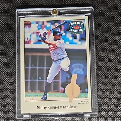 2003 Fleer Splendid Splinters GU GAME USED BAT 71 /349 Manny Ramirez #MR-SS - Image 1 of 3