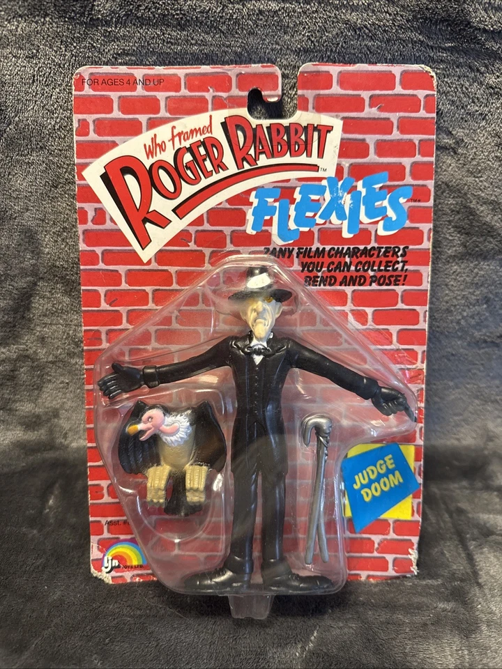 Who Framed Roger Rabbit Flexies 8638 Action Figure Toy 1988 LJN Toys