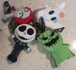 Disney Jack Skellington Zero Sally Oogie Plüsch Set 4 Nightmare Before Christmas - Bild 1 von 5