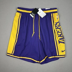 NEW Nike LA Lakers DNA Basketball Shorts Men XL Purple Yellow NBA DZ3680-504 $90 - Picture 1 of 7