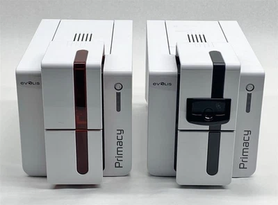 Evolis Primacy Expert Badge ID Color Card Printer PM1H0000RS Lot 2 PARTS - Image 1 of 4