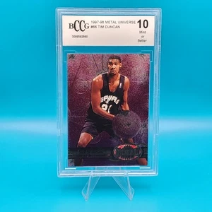 1997-98 Metal Universe - Tim Duncan #66 (RC) BCCG 10 Mint - Picture 1 of 2