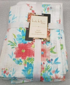 8 x NICOLE MILLER FLORAL NAPKINS , 18”x 18" . The Farmhouse by Rachel Ashwell. - Picture 1 of 11