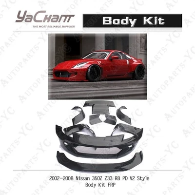 FRP PARACHOQUES LABIO ALERÓN GUARDABARROS Para 02-08 Nissan 350Z Z33 rb-pd-v2-style Kit de carrocería Foto 1 de 4