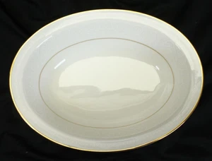 Vintage Noritake Tulane Oval Vegetable Serving Bowl Gold & Raised Design Rim - Picture 1 of 5