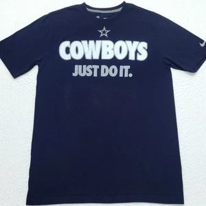 Nike Dallas Cowboys "Just Do It" NFL navy 100% cotton t-shirt Men's MEDIUM M - Picture 1 of 6