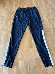 Pantaloni tecnici Under Armour Performance Fitted uomo grandi blu navy zip caviglia usati in ottime condizioni - Foto 1 di 9