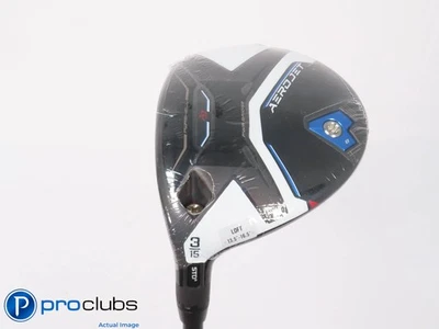 NEW Left Handed Cobra AEROJET 15* 3 WOOD - Helium Black 5F3 Regular Flex 453304 - Image 1 of 4