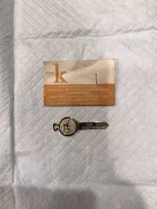 NOS BLANK KEY Ford Falcon Fairlane Comet Continental 1966 1967 1968 Mobil Oil - Picture 1 of 2