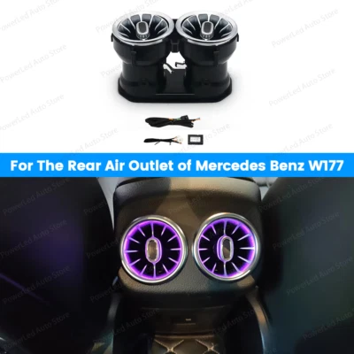 64 Colors Rear Air Vent LED Ambient Light Strips For Mercedes Benz A Class W177 - Image 1 of 4