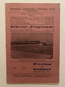 Wrexham V Southport 19 April 1958 - Picture 1 of 7