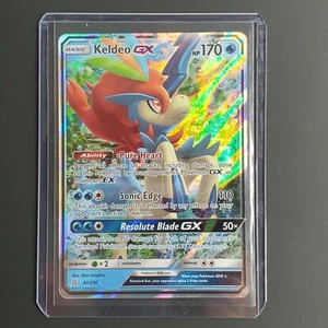 Keldeo GX 47/236 Ultra Rare Holo Pokemon Unified Minds - Picture 1 of 4