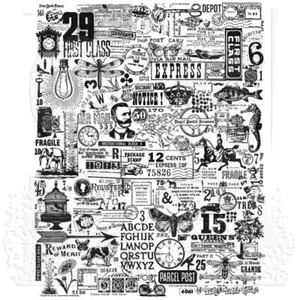 TIM HOLTZ CLING STAMP "HODGEPODGE" WITH CSM490 STAMPER'S ANONYMOUS NEW FOR 2024 - Picture 1 of 7