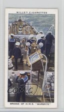1939 Wills Life in the Royal Navy Tobacco Bridge of HMS Warspite #1 1md