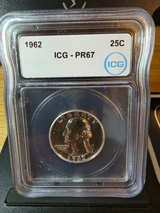 1962 Washington Quarter PR67  ICG - Picture 1 of 1