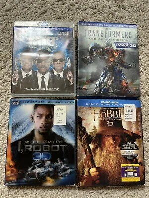 I Robot MIB The Hobbit Unexpected Journey Transformers LOT 4 3D Slipcover RARE✅ Foto 1 de 4