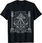 NEW LIMITED Mystic Occult Symbols Masonic Sacred Geometry Freemasons Shirt S-3XL