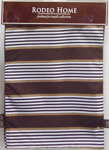 RODEO HOME BROWN / BLUE / GOLD STRIPED SET OF 4 PLACEMATS NEW WITH TAGS - Picture 1 of 2