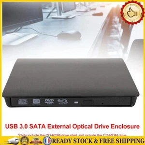 Boîtier de lecteur optique pour lecteur DVD CD-ROM RW externe USB 3.0 SATA (noir - Afbeelding 1 van 8