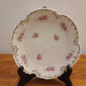 Antique Z. S. & Co Bavaria Floral Marseille Handpainted Dessert/Pie Plate - Picture 1 of 5